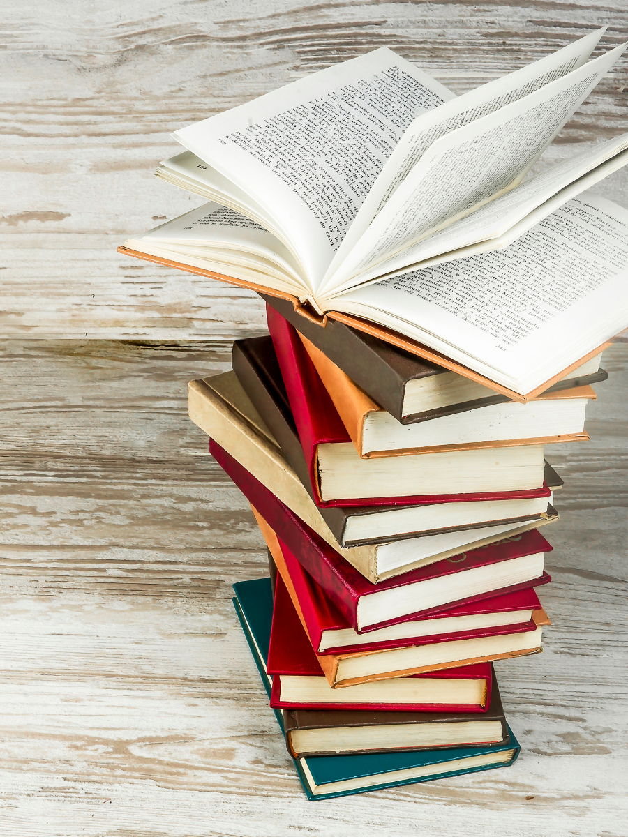 stack of books