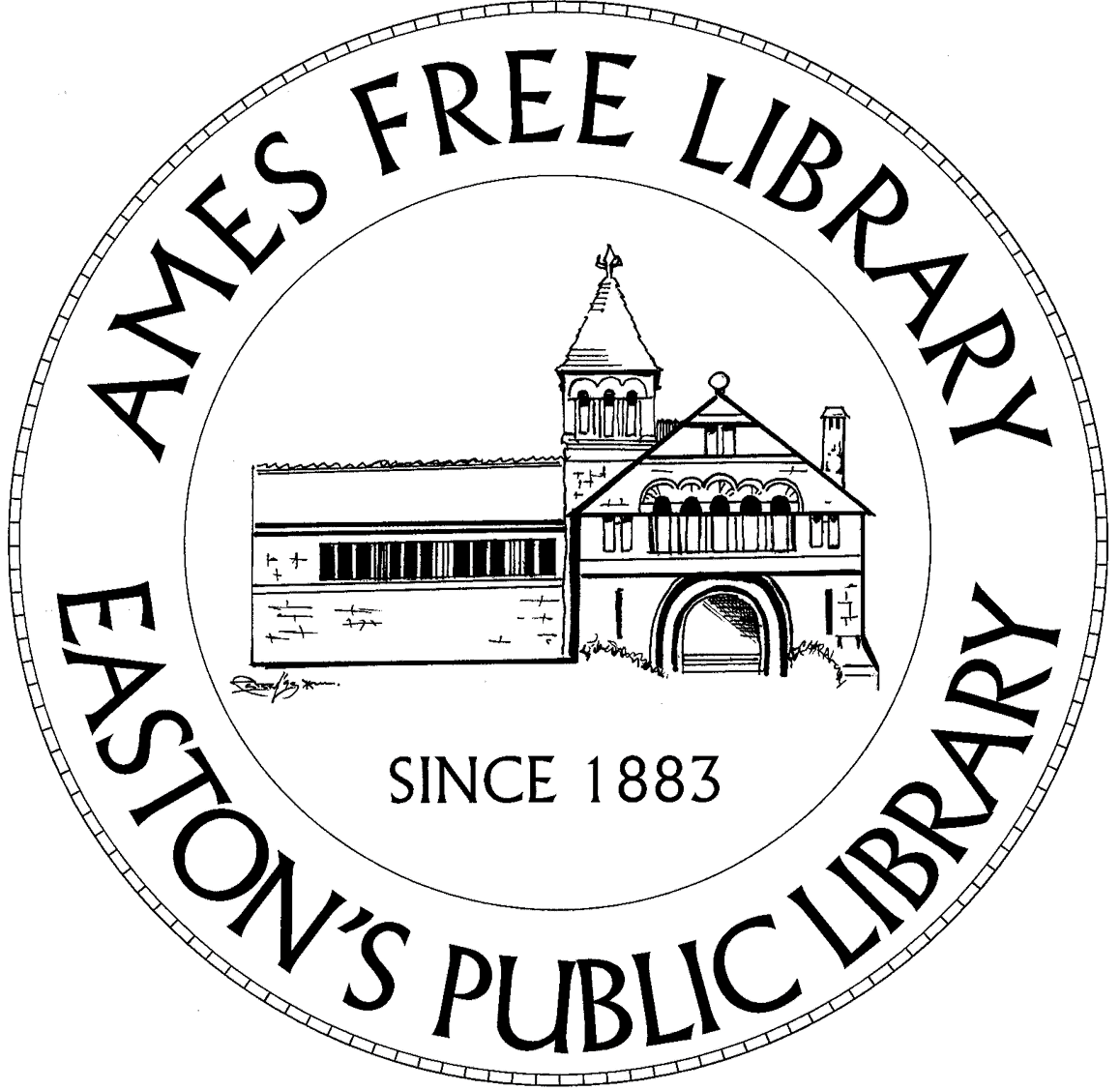 Ames Free Library seal