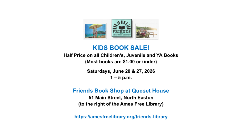 Flyer for the Friends Kids Book Sale