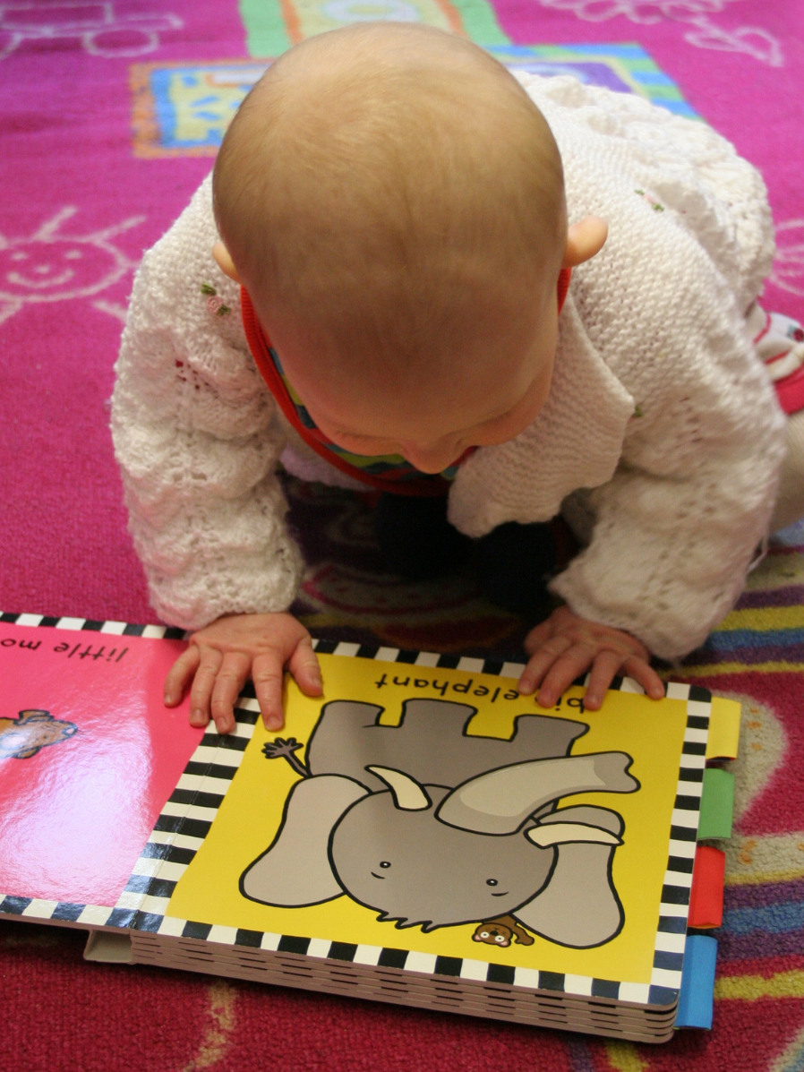 baby reading