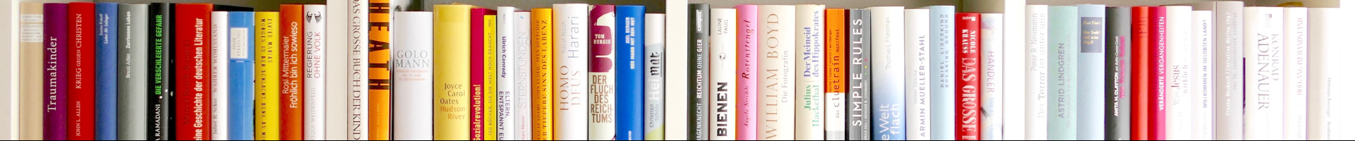 Row of books